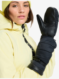 0 Cantay Puffy - Technical Snow Mittens for Women Black ERJHN03259 Roxy