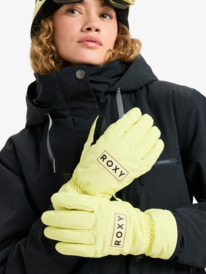 0 Freshfield - Guantes técnicos de snow para mujer Amarillo ERJHN03261 Roxy