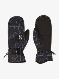 1 Roxy Jetty - Technical Snow Mittens for Women Black ERJHN03266 Roxy