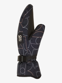 2 Roxy Jetty - Technical Snow Mittens for Women Black ERJHN03266 Roxy