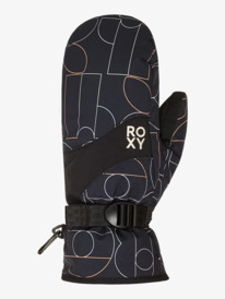 3 Roxy Jetty - Technical Snow Mittens for Women Black ERJHN03266 Roxy