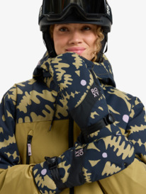 0 Roxy Jetty - Technical Snow Mittens for Women Beige ERJHN03266 Roxy