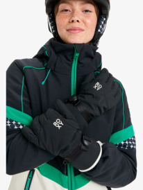 0 Roxy Jetty Solid - Gants techniques ski/snowboard pour Femme Noir ERJHN03267 Roxy