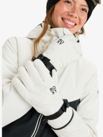 0 Roxy Jetty Solid - Guantes técnicos de snow para mujer Blanco ERJHN03267 Roxy