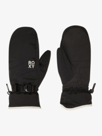 1 Roxy Jetty Solid - Manoplas técnicas de snow para mujer Negro ERJHN03268 Roxy