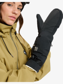 0 Roxy Jetty Solid - Manoplas técnicas de snow para mujer Negro ERJHN03268 Roxy