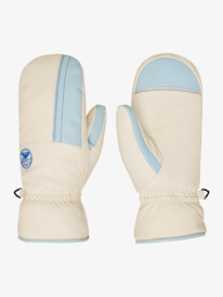 1 Chloe Kim Leather - Manoplas técnicas de snow para mujer Blanco ERJHN03270 Roxy