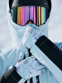 0 Roxy Jetty - Technical Snow Gloves for Women Blue ERJHN03271 Roxy