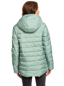 6 Rock Peak - Water Repellent Padded Jacket Green ERJJK03250 Roxy