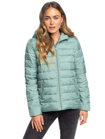 3 Rock Peak - Water Repellent Padded Jacket Green ERJJK03250 Roxy