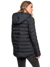 4 Rock Peak - Wasserabweisende, wattierte Jacke für Frauen Schwarz ERJJK03250 Roxy