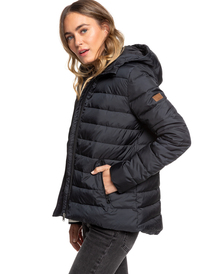 1 Rock Peak - Wasserabweisende, wattierte Jacke für Frauen Schwarz ERJJK03250 Roxy