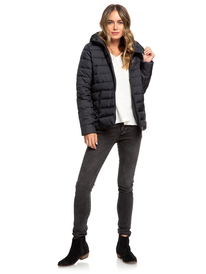 3 Rock Peak - Wasserabweisende, wattierte Jacke für Frauen Schwarz ERJJK03250 Roxy