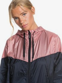 1 Take It This - Kürzerer Windbreaker mit Kapuze für Frauen Schwarz ERJJK03385 Roxy