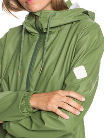 2 No Rain No Flowers - Imperméable pour Femme Vert ERJJK03407 Roxy