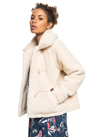 7 Raise The Bar - Sherpa Jacket for Women  ERJJK03457 Roxy