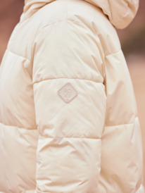 3 Test Of Time - Casaco puffer com capuz para Mulher Beige ERJJK03513 Roxy