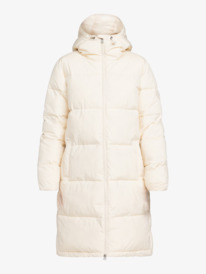 12 Test Of Time - Casaco puffer com capuz para Mulher Beige ERJJK03513 Roxy