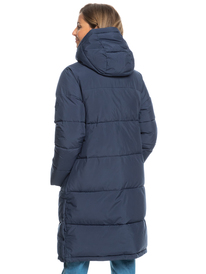 5 Test Of Time - Doudoune à capuche pour Femme Bleu ERJJK03513 Roxy