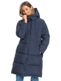 0 Test Of Time - Doudoune à capuche pour Femme Bleu ERJJK03513 Roxy