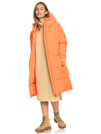 4 Test Of Time - Doudoune à capuche pour Femme Orange ERJJK03513 Roxy