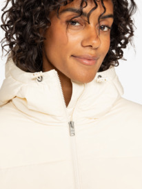 8 Test Of Time - Hooded Puffer Jacket for Women Beige ERJJK03513 Roxy