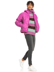 3 Wind Swept - Giacca imbottita leggera e compattabile da Donna Pink ERJJK03571 Roxy