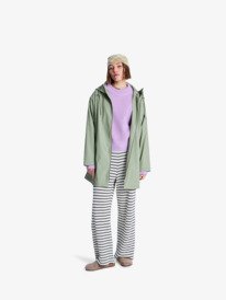 5 Raining Again - Rain Mac for Women Green ERJJK03589 Roxy