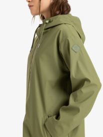 3 Raining Again - Rain Mac for Women Green ERJJK03589 Roxy