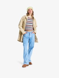 5 Raining Again - Regenjacke für Frauen Beige ERJJK03589 Roxy