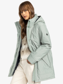 7 Serena - Parka para Mulher Verde ERJJK03596 Roxy