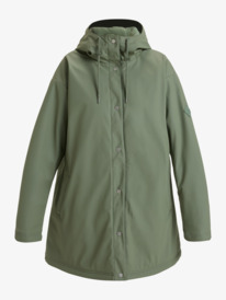 8 Rain Road - Chaqueta de lluvia para Mujer Verde ERJJK03608 Roxy