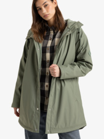 0 Rain Road - Impermeabile da Donna Green ERJJK03608 Roxy