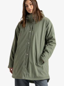 3 Rain Road - Chaqueta de lluvia para Mujer Verde ERJJK03608 Roxy