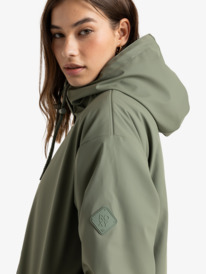 4 Rain Road - Chaqueta de lluvia para Mujer Verde ERJJK03608 Roxy