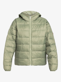 8 Wind Bliss - Hooded Padded Jacket for Women Green ERJJK03618 Roxy