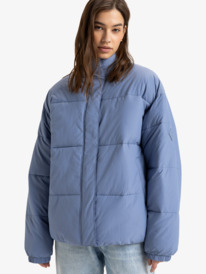 6 Sweetest Road - Casaco puffer para Mulher Azul ERJJK03619 Roxy