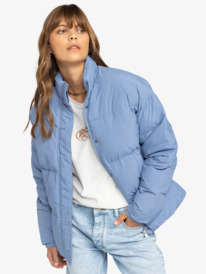 10 Sweetest Road - Puffer Jacket for Women Blue ERJJK03619 Roxy