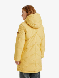3 Better Weather - Veste longue à capuche pour Femme Jaune ERJJK03634 Roxy