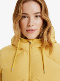 4 Better Weather - Veste longue à capuche pour Femme Jaune ERJJK03634 Roxy
