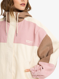 2 Strike A Cord - Corduroy jack voor Dames Beige ERJJK03644 Roxy