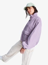 1 Slow Song Ii - Corduroy Oversized Jacket for Women Purple ERJJK03646 Roxy