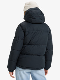 3 Uplands Warmlink 5K - Beheizte Winterjacke mit Kapuze für Frauen Schwarz ERJJK03651 Roxy