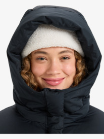 4 Uplands Warmlink 5K - Beheizte Winterjacke mit Kapuze für Frauen Schwarz ERJJK03651 Roxy