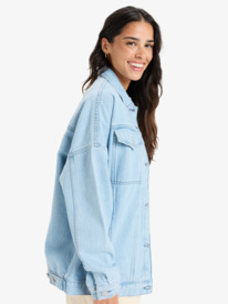 1 The Ocean Is Calling - Chaqueta oversize para Mujer Azul ERJJK03660 Roxy