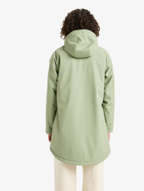 3 Rain Road Polar Zip - Rain Mac for Women Green ERJJK03671 Roxy