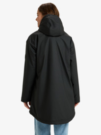 3 Rain Road Polar Zip - Trenka de lluvia para mujer Negro ERJJK03671 Roxy