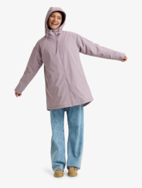 5 Rain Road Polar Zip - Veste imperméable pour Femme Violet ERJJK03671 Roxy