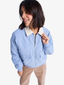 3 Sweet Talk - Giacca da aviatore in tela di cotone da Donna Blue ERJJK03672 Roxy