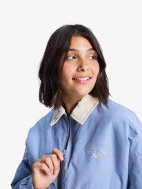 5 Sweet Talk - Giacca da aviatore in tela di cotone da Donna Blue ERJJK03672 Roxy
